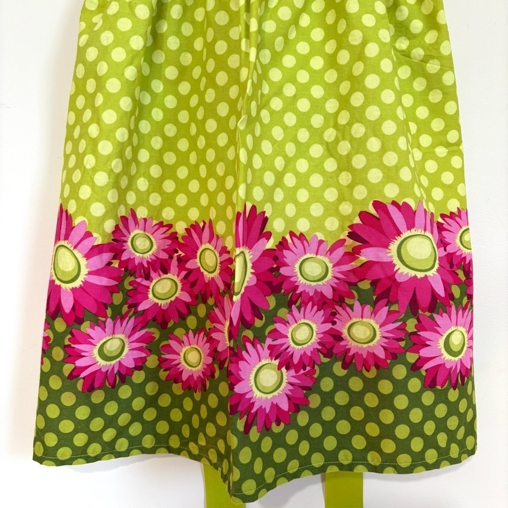 A Bushel and A Peck Toddler Girls 3T yellow pink polka dots floral sleeves dress - Picture 5 of 12
